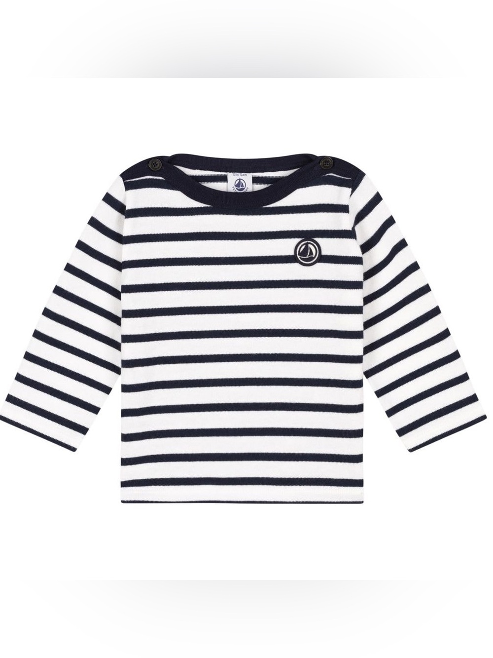 NWOT PETIT BATEAU | Breton Navy & White Striped Top